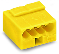Wago Verbindungsdosenklemme 4polig Micro 0,6-0,8qmm gelb Wago Verbindungsdosenklemme 4polig Micro 0,6-0,8qmm gelb