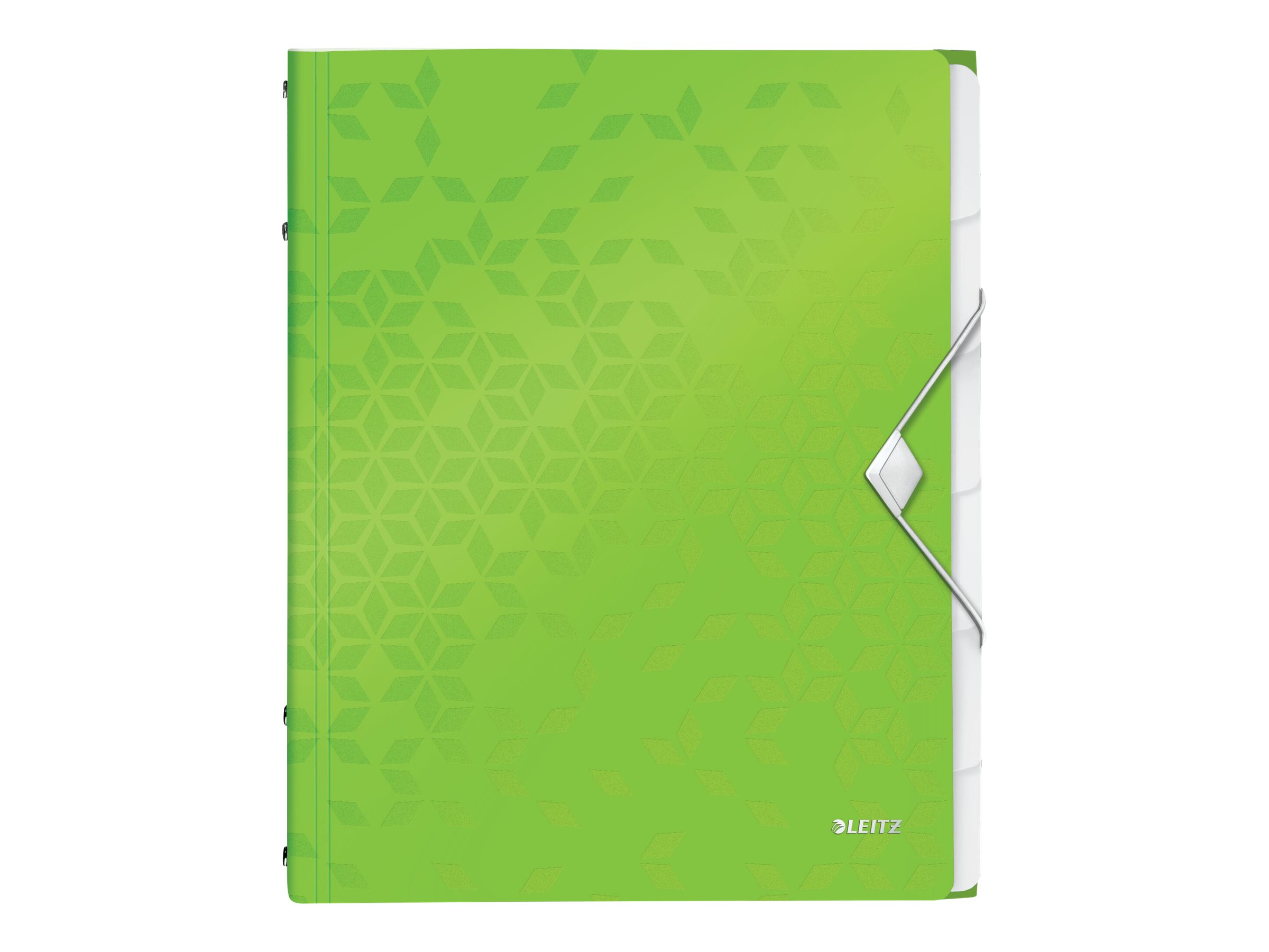 LEITZ Ordnungsmappe WOW 4633 6 Faecher gruen LEITZ Ordnungsmappe WOW 4633 6 Faecher gruen