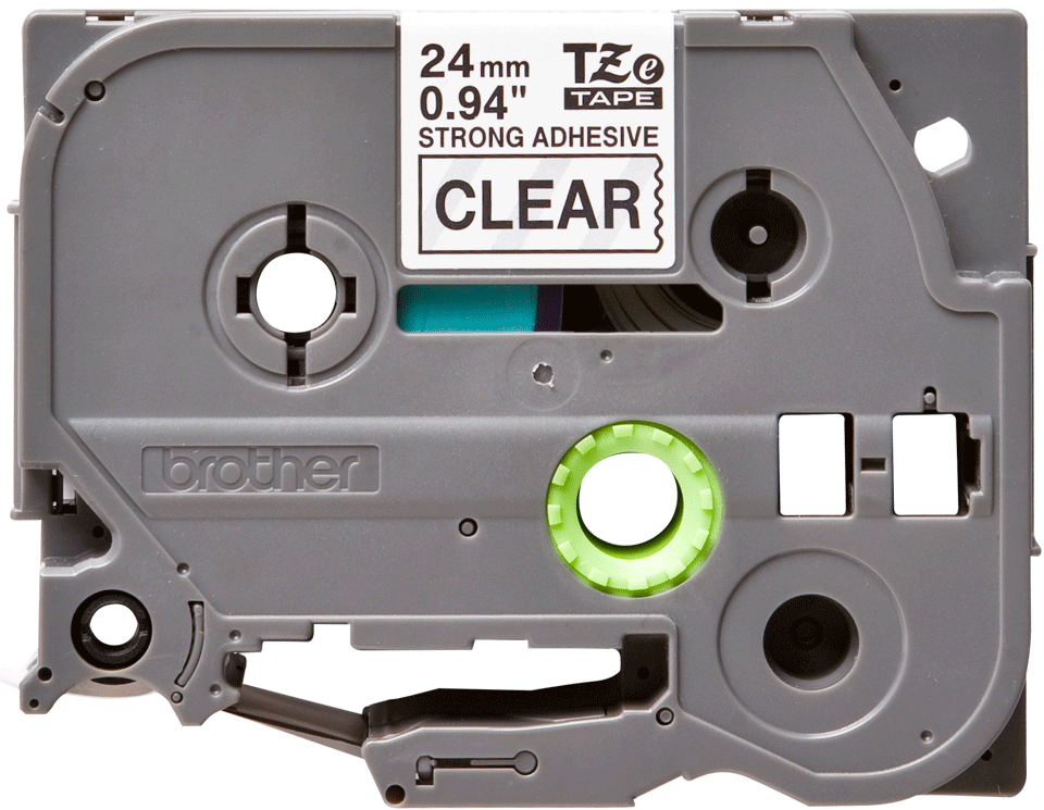 BROTHER PTouch TZES151 schwarz auf clear 24mm extra gluey