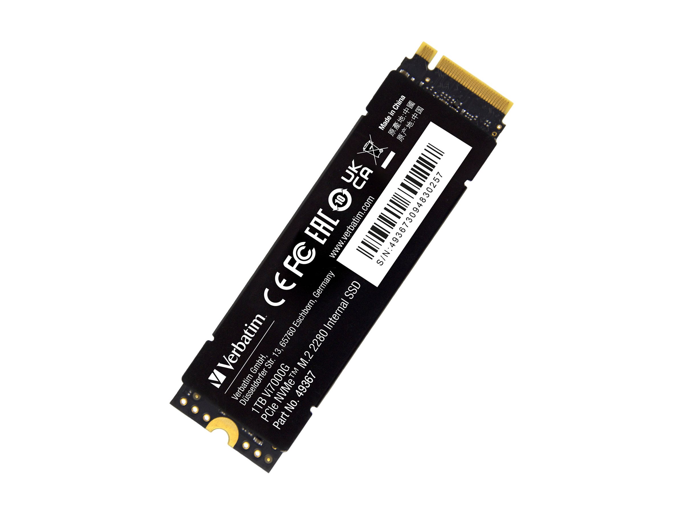 Verbatim M.2 SSD Vi7000G PCIe NVMe 1TB