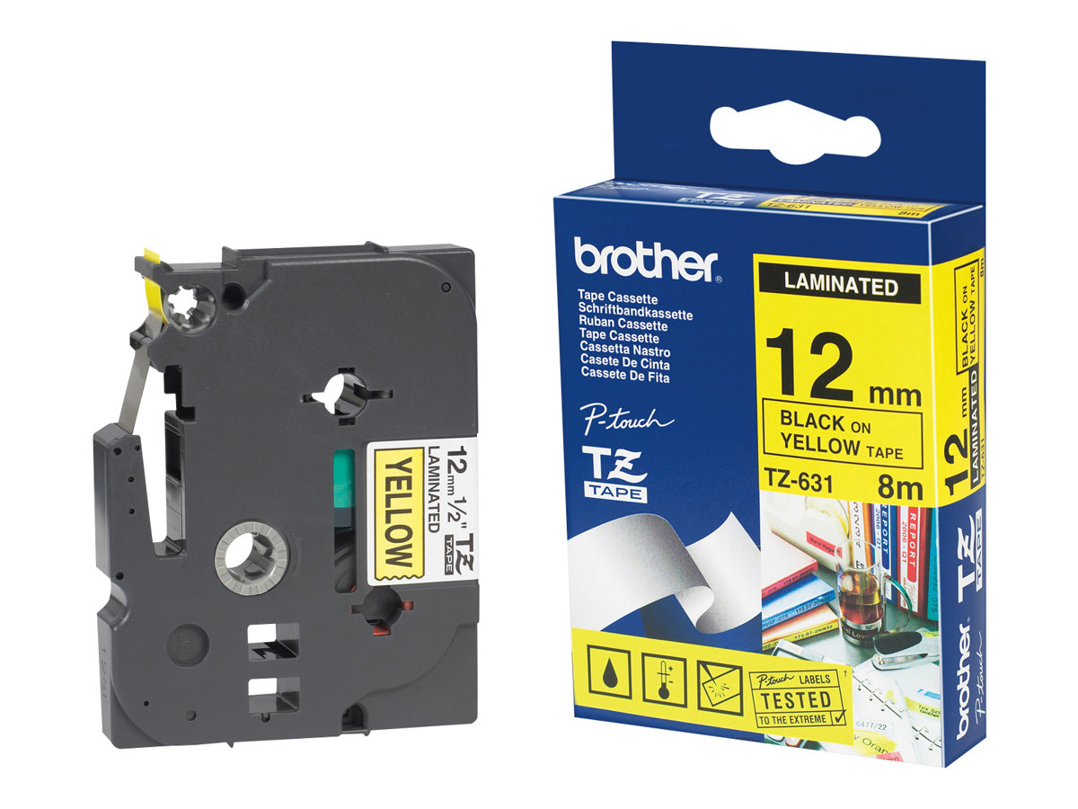 TC101 BROTHER PTOUCH 12mm KLAR-SCHWARZ TC101 BROTHER PTOUCH 12mm KLAR-SCHWARZ