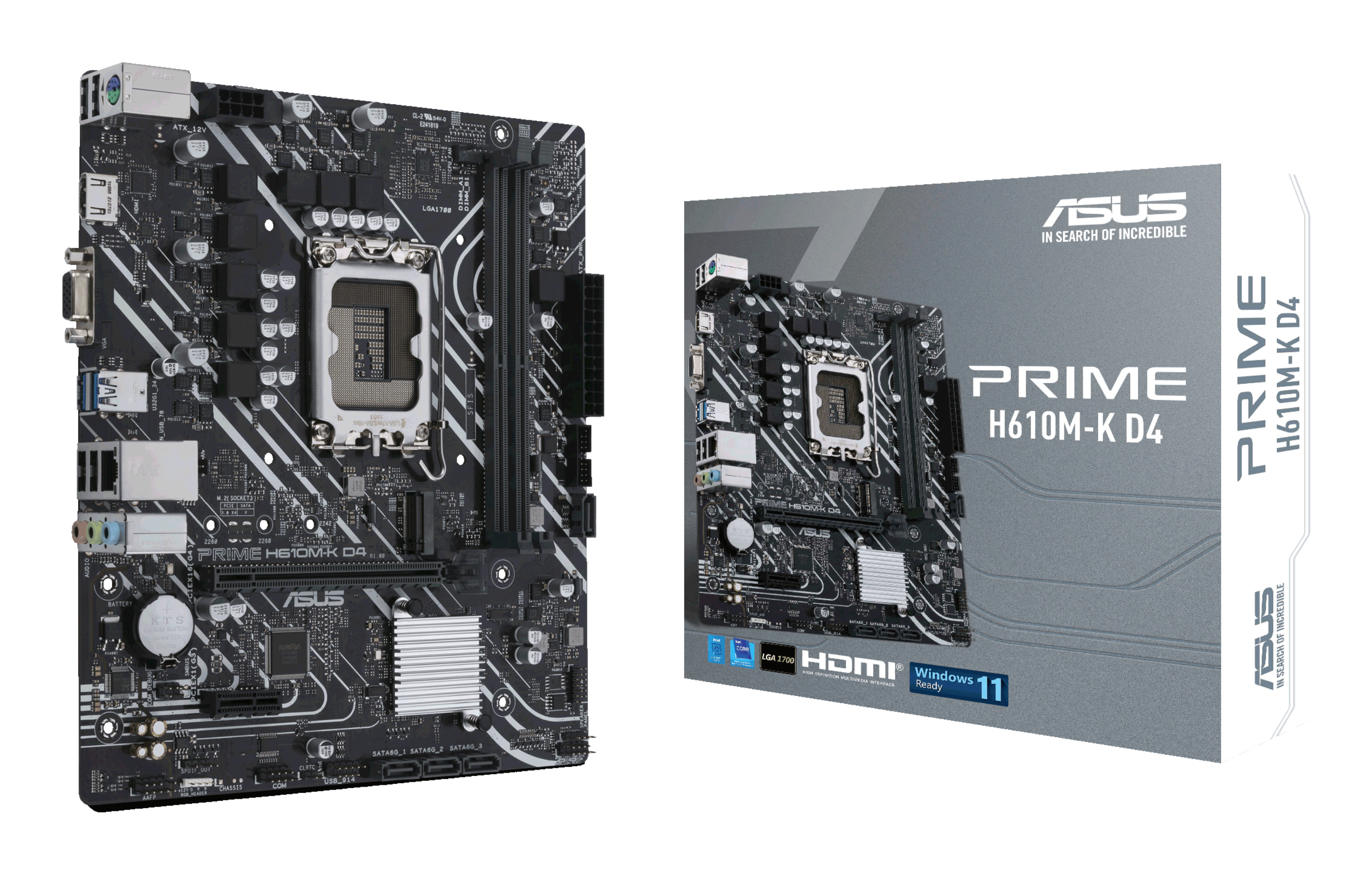 ASUS PRIME H610MK D4 LGA1700 DDR4 mATX MB
