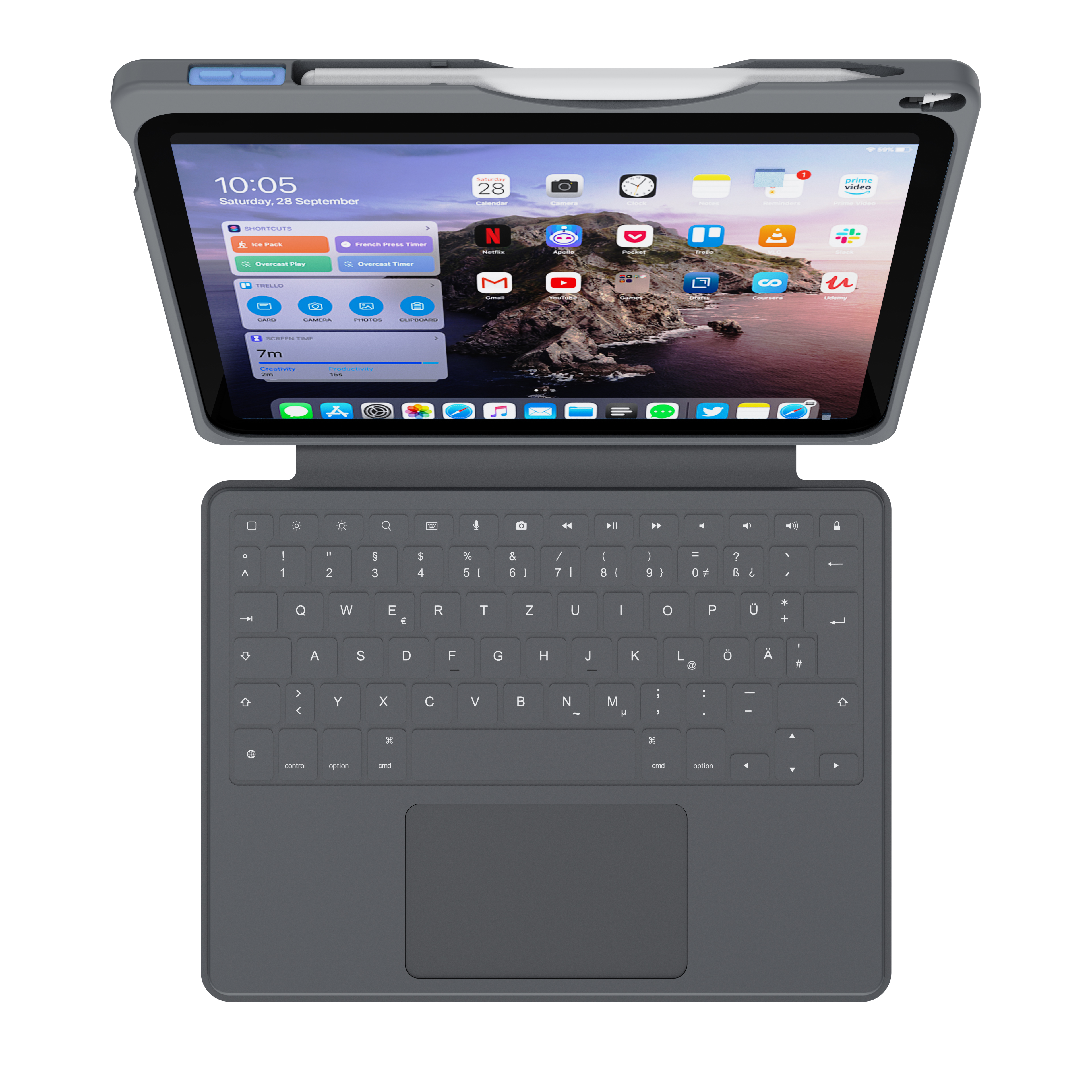 DEQSTER Smart Rugged Touch PLUS Tablet‑Tastatur 10,9 Zoll schwarz