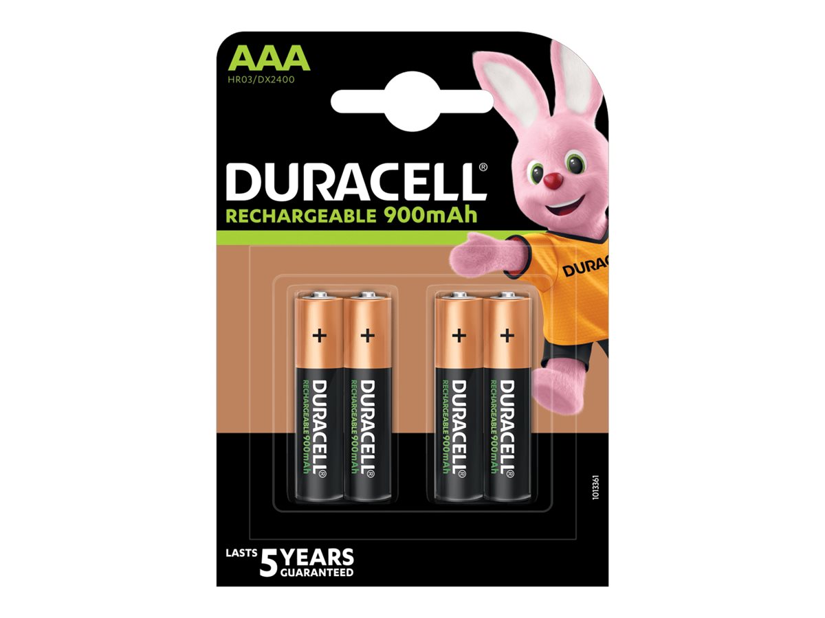 4 DURACELL Akkus PreCharged Micro AAA 900 mAh