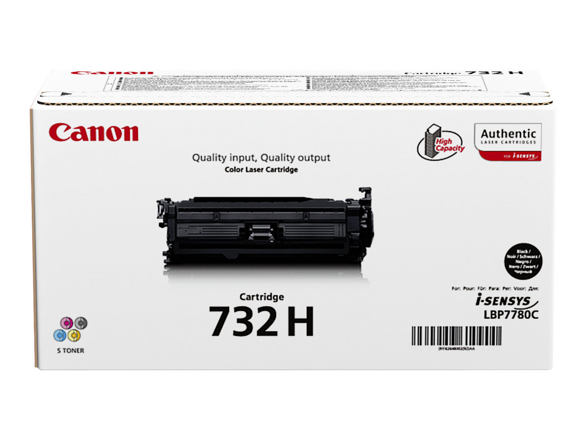 CANON 732H-BK Toner schwarz hohe Kapazität 12.000 Seiten 1er-Pack