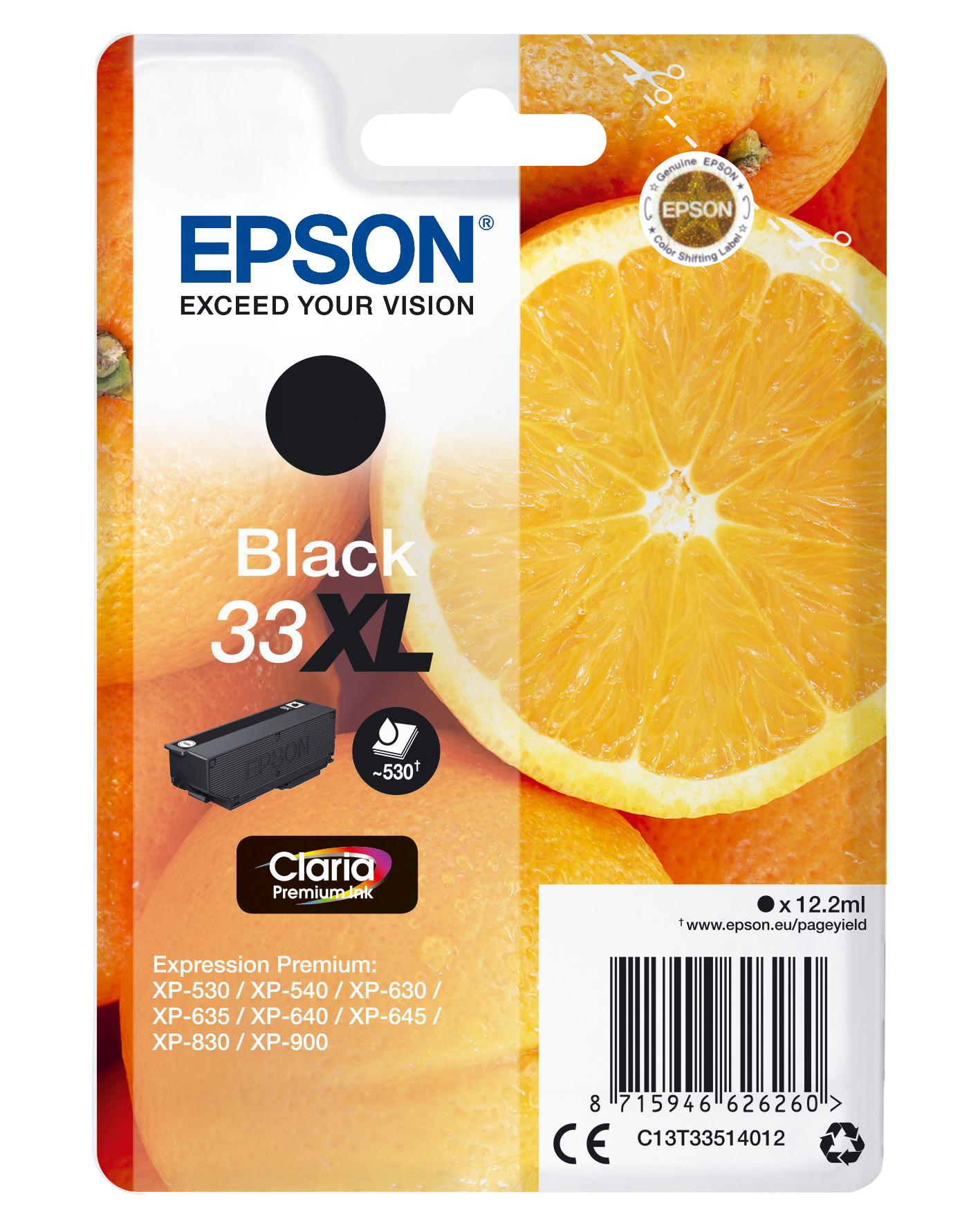 EPSON 33XL T3351XL schwarz Druckerpatrone
