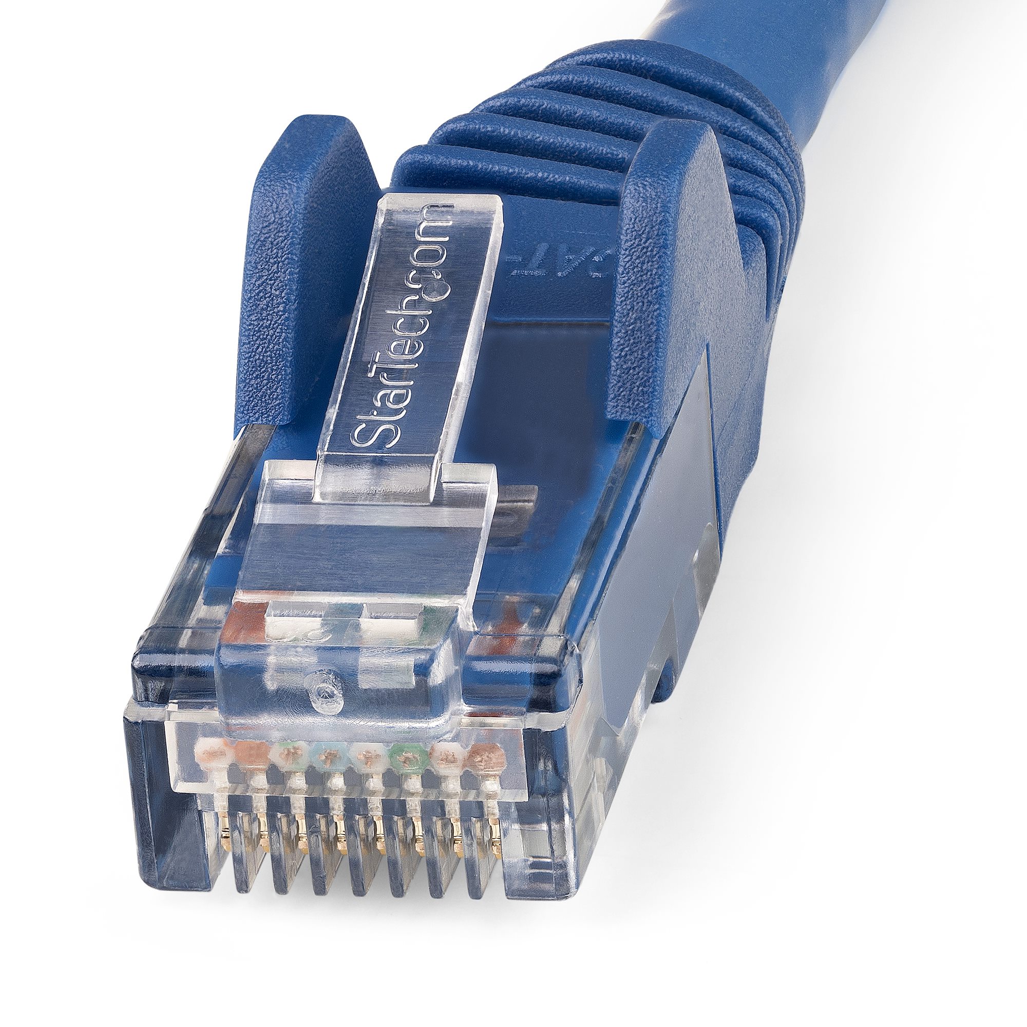 STARTECHCOM 1m LSZH CAT6 Ethernet Cable 10 Gigabit 100W PoE RJ45 UTP Network Patch Cord Snagless Blue ETL Verified