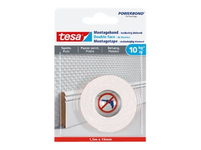 tesa Montageband 77742 doppelseitiges Klebeband 19,0 mm x 1,5 m, 1 Rolle