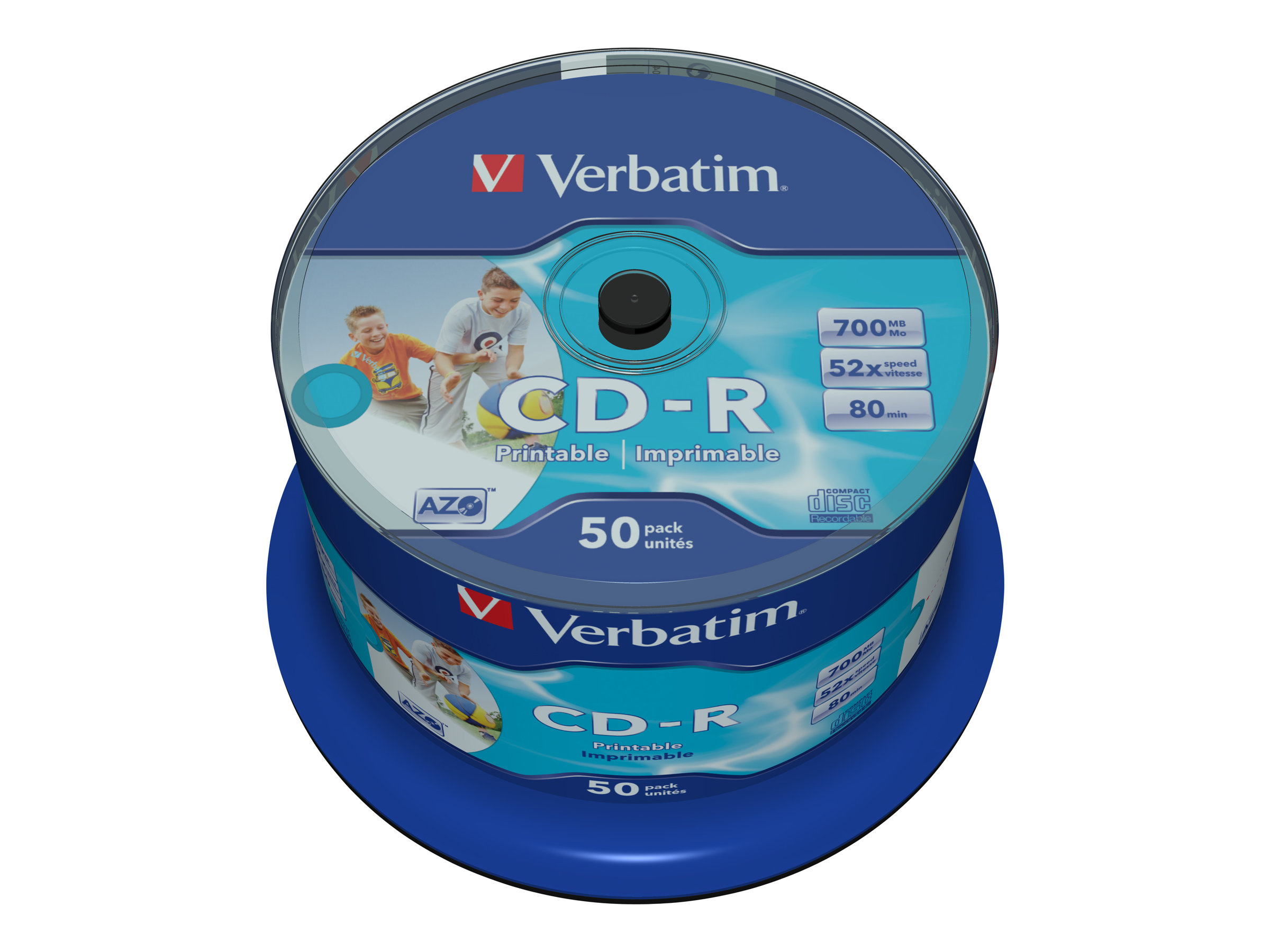 50 verbatim CD-R 700 MB bedruckbar