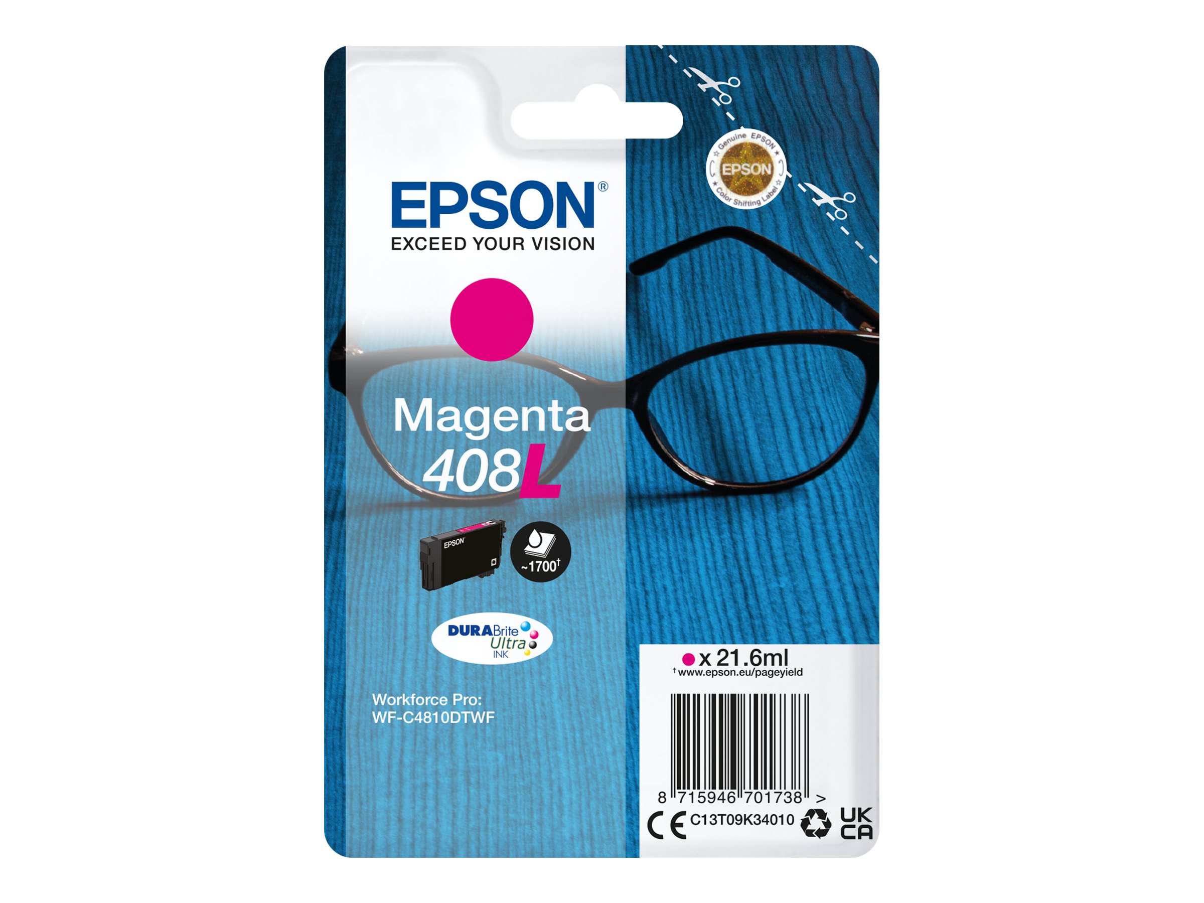 C13T09K34010 EPSON Nr.408XL Durabrite WF