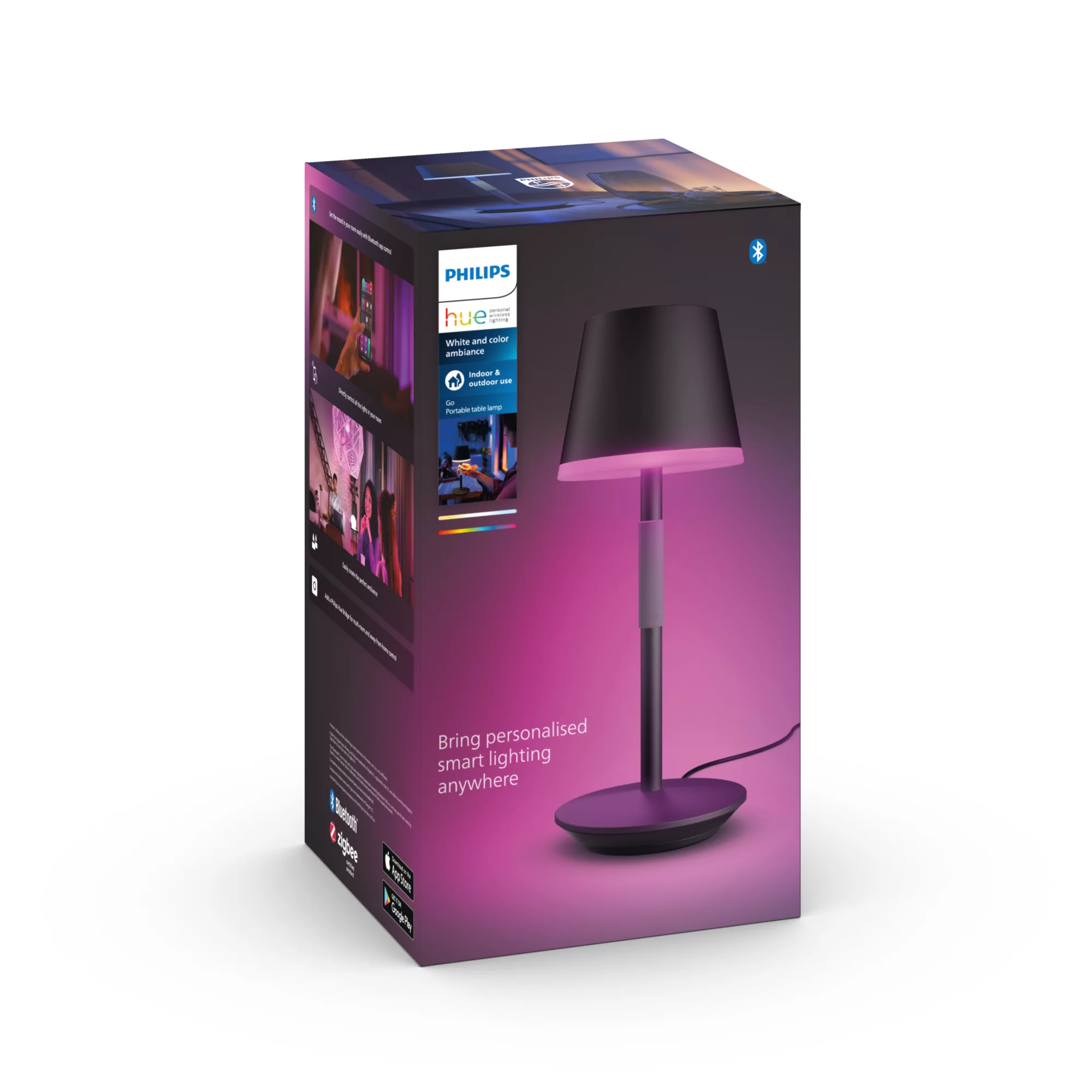 Philips Hue White and Color Ambiance Tischlampe LED Klasse G