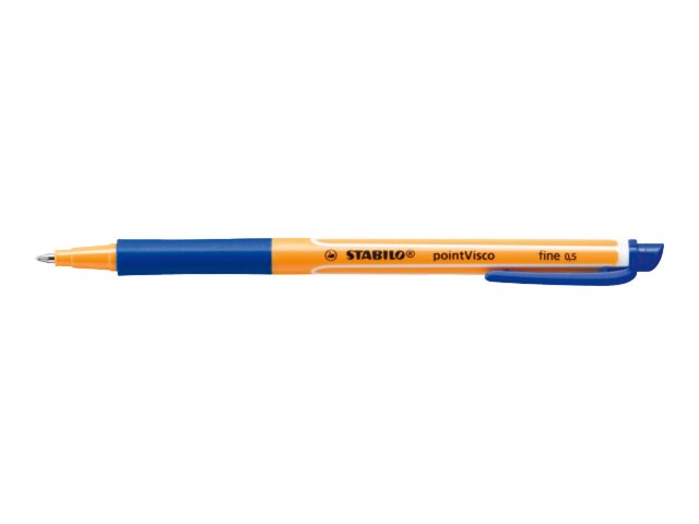 STABILO pointVisco Gelschreiber orange 0,5 mm, Schreibfarbe: farbsortiert, 4 St.