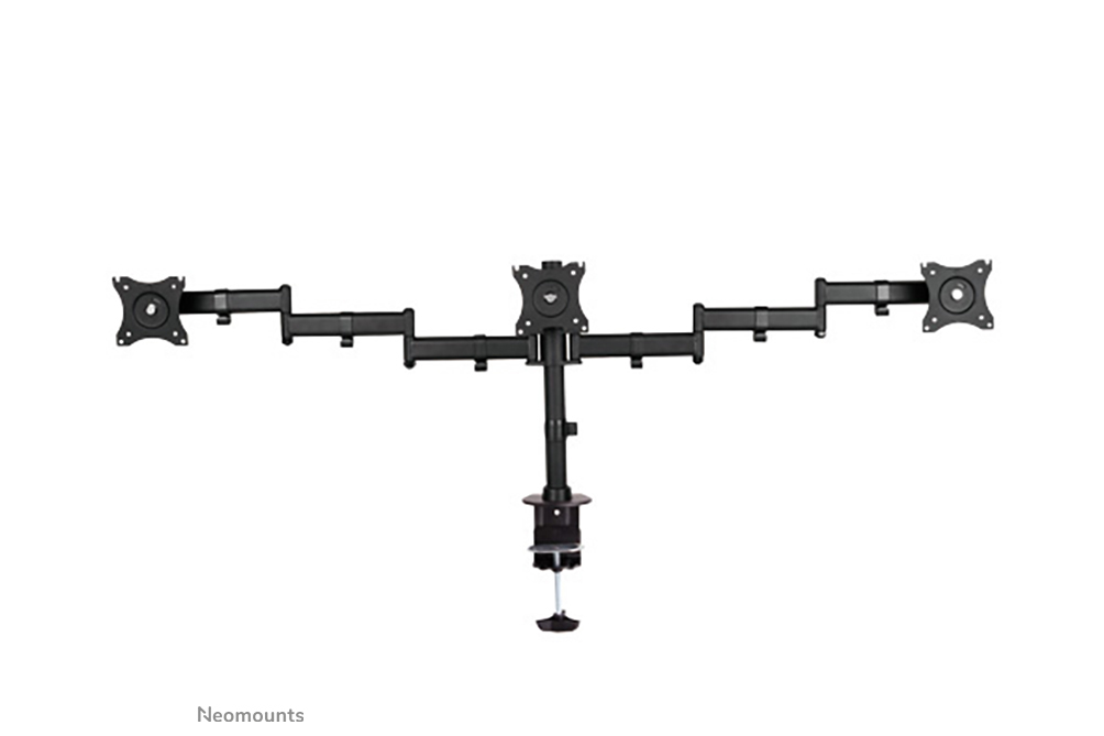 NEOMOUNTS Flat Screen Desk Mount 1027Zollampgrommet 3 screens 24kg Black
