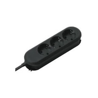 Bachmann Steckdosenleiste SMART 3fach, schwarz 3,0m, ohne Schalter