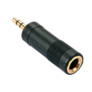LINDY Audio-Adapter 3,5mm female an 6,3mm female vergoldet