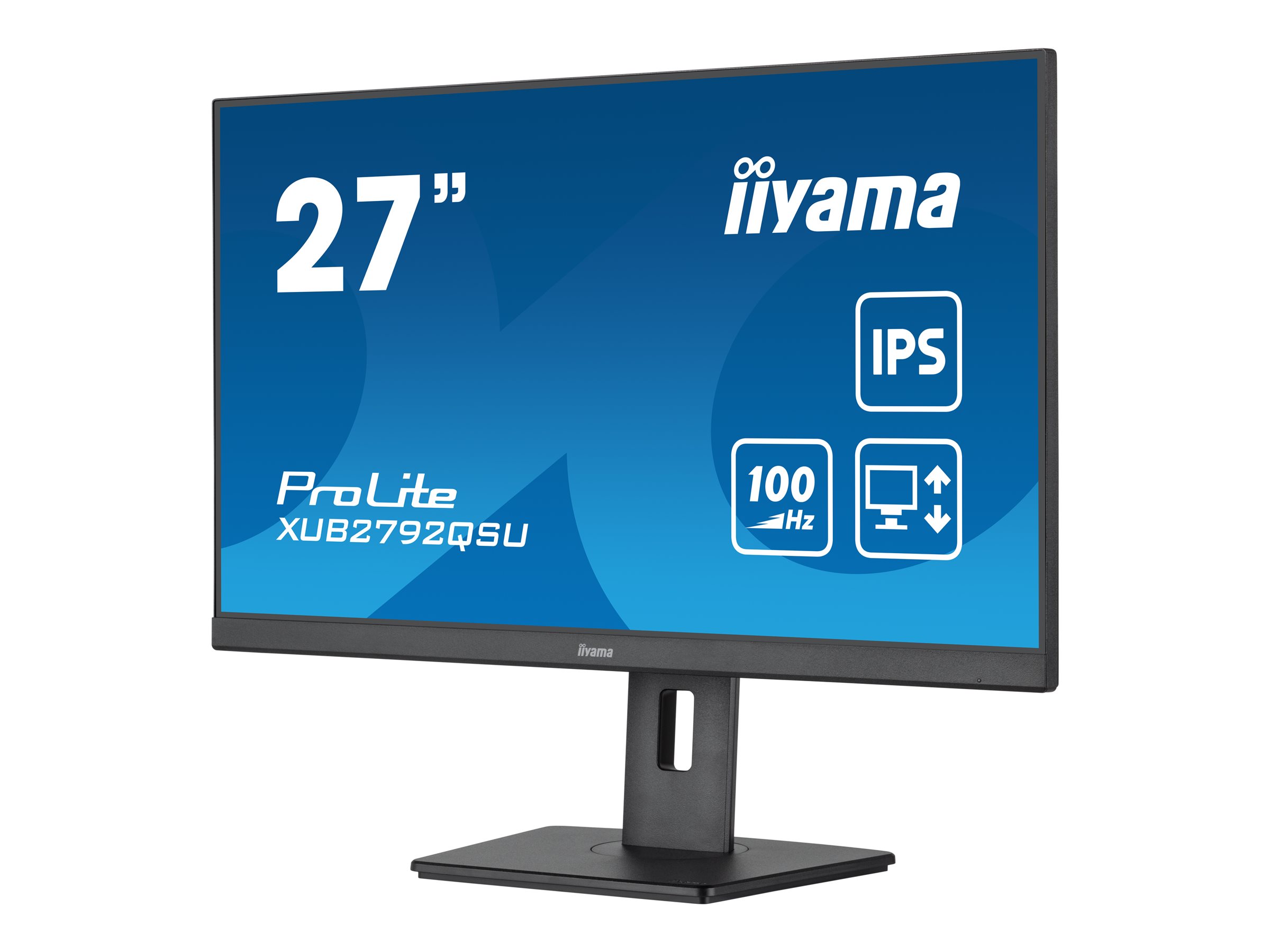 IIYAMA XUB2792QSU-B6 68,58cm 27Zoll ETE IPS-panel 2560x1440 100Hz 0,4ms MPRT FreeSync 15cm height adj. stand Pivot 250cd/m HDMI IIYAMA XUB2792QSU-B6 68,58cm 27Zoll ETE IPS-panel 2560x1440 100Hz 0,4ms MPRT FreeSync 15cm height adj. stand Pivot 250cd/m HDMI