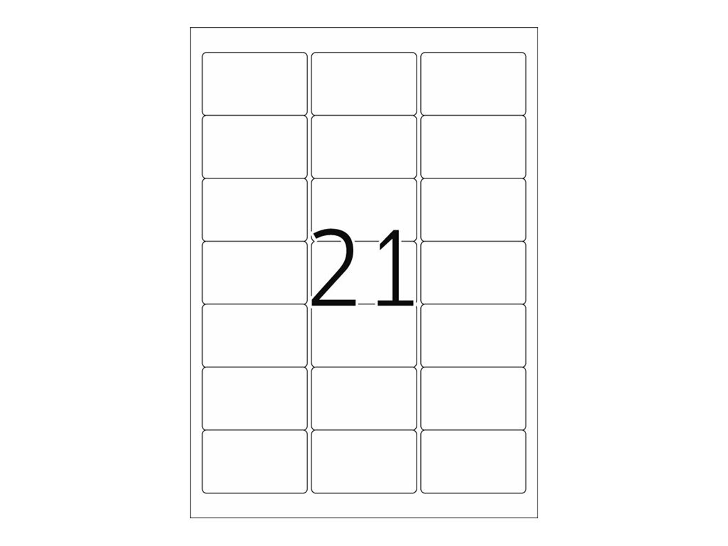 2.100 HERMA Etiketten 4677 weiss 63,5 x 38,1 mm 2.100 HERMA Etiketten 4677 weiss 63,5 x 38,1 mm