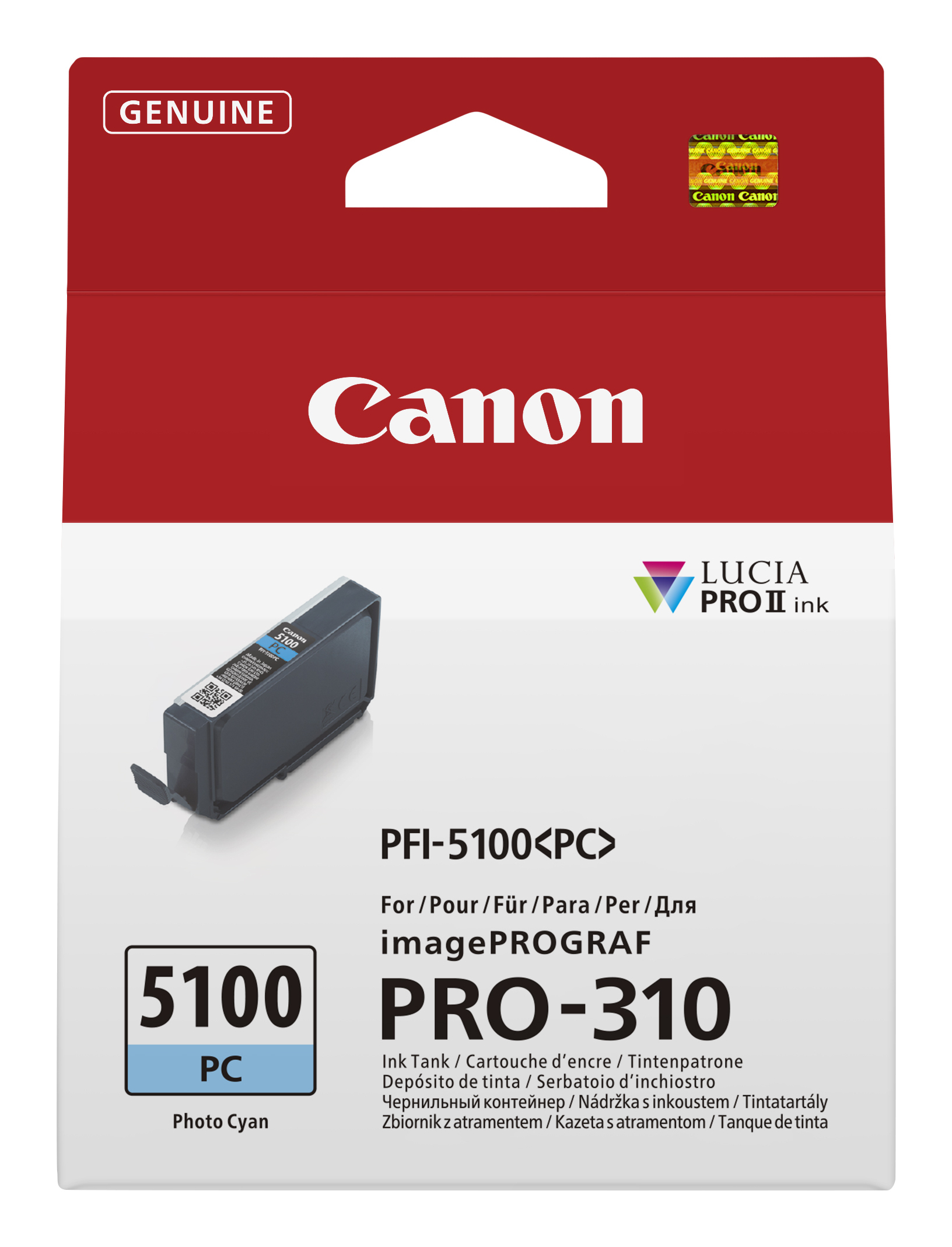 Canon PFI5100 PC Foto cyan Druckerpatrone