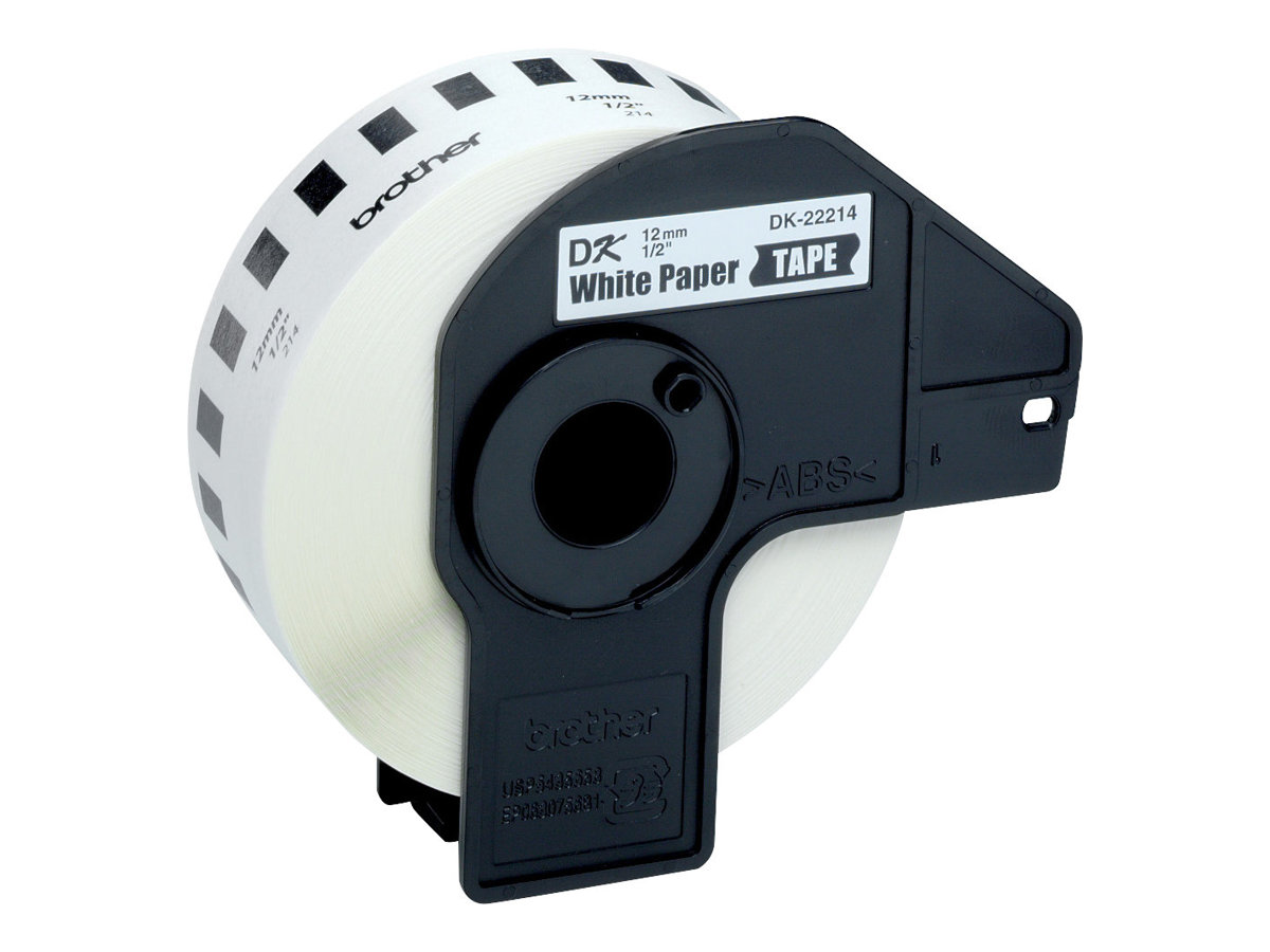DK22214 BROTHER PT QL550 ETIKETTEN WEISS