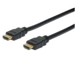 ASSMANN HDMI 2.0 Anschlusskabel 2xHDMI Typ A Stecker HDMI High-Speed mit Ethernet 1m bulk 4K Ultra HD und 3D tauglich ARC CEC