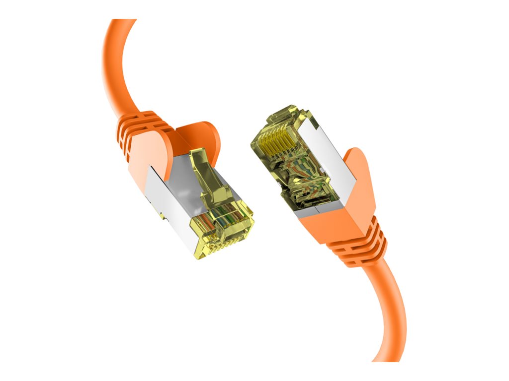 EFB Netzwerkkabel CAT6a S/FTP PIMF 10 Gigabit Ethernet Kupfer 10m orange