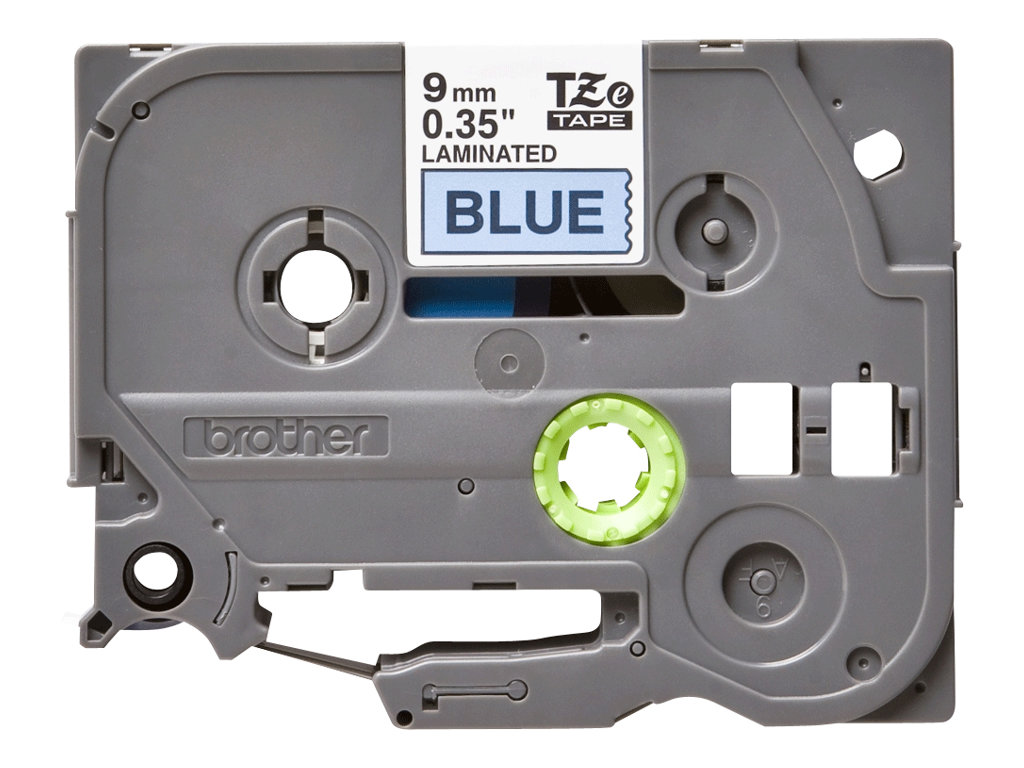 Schriftbandkassette Brother  9mm blau/schwarz  TZE521