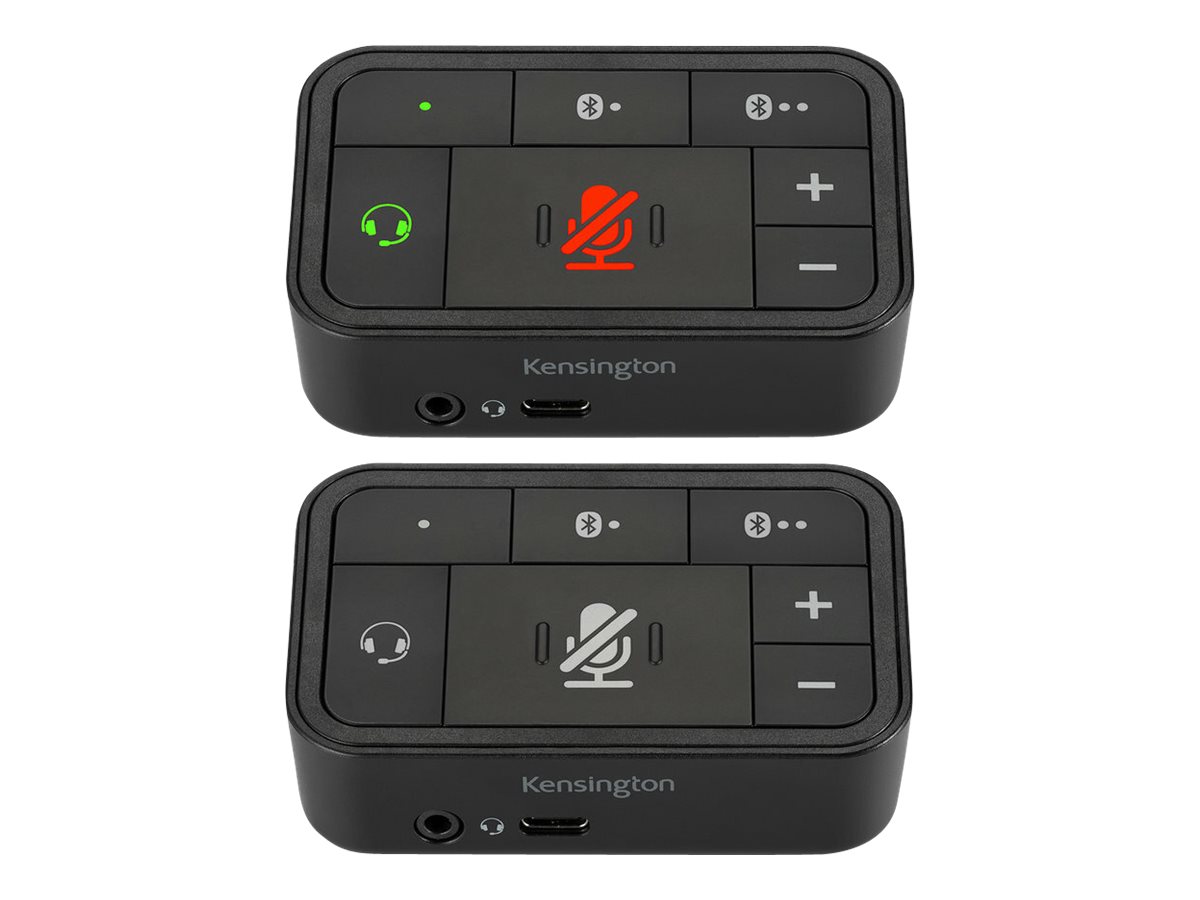 Kensington Universeller 3-in-1 Pro Audio Switch USB-C 3.0/3,5mm/Bluetooth Audio-Switch fuer Headset Kensington Universeller 3-in-1 Pro Audio Switch USB-C 3.0/3,5mm/Bluetooth Audio-Switch fuer Headset