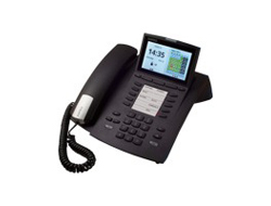 AGFEO ST 45 schwarz 10,88cm 4,3 Zoll Farbdisplay SoftKeys Steckplatz fuer AModul 42 und BTModul 40 integriertes Busylight