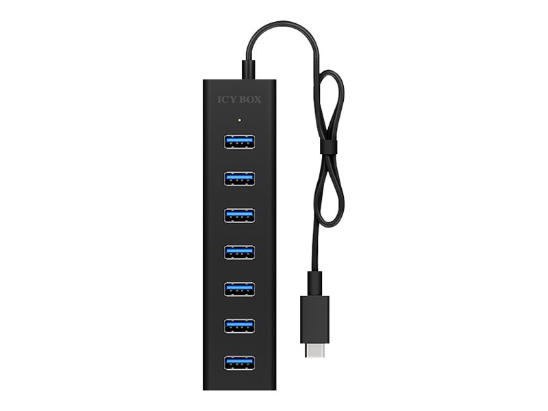 RaidSonic ICY BOXÂ® USB-Hub IB-HUB1700-C3 7-fach schwarz