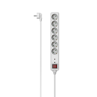 hama 6-fach Steckdosenleiste mit Schalter 3,0 m weiss hama 6-fach Steckdosenleiste mit Schalter 3,0 m weiss