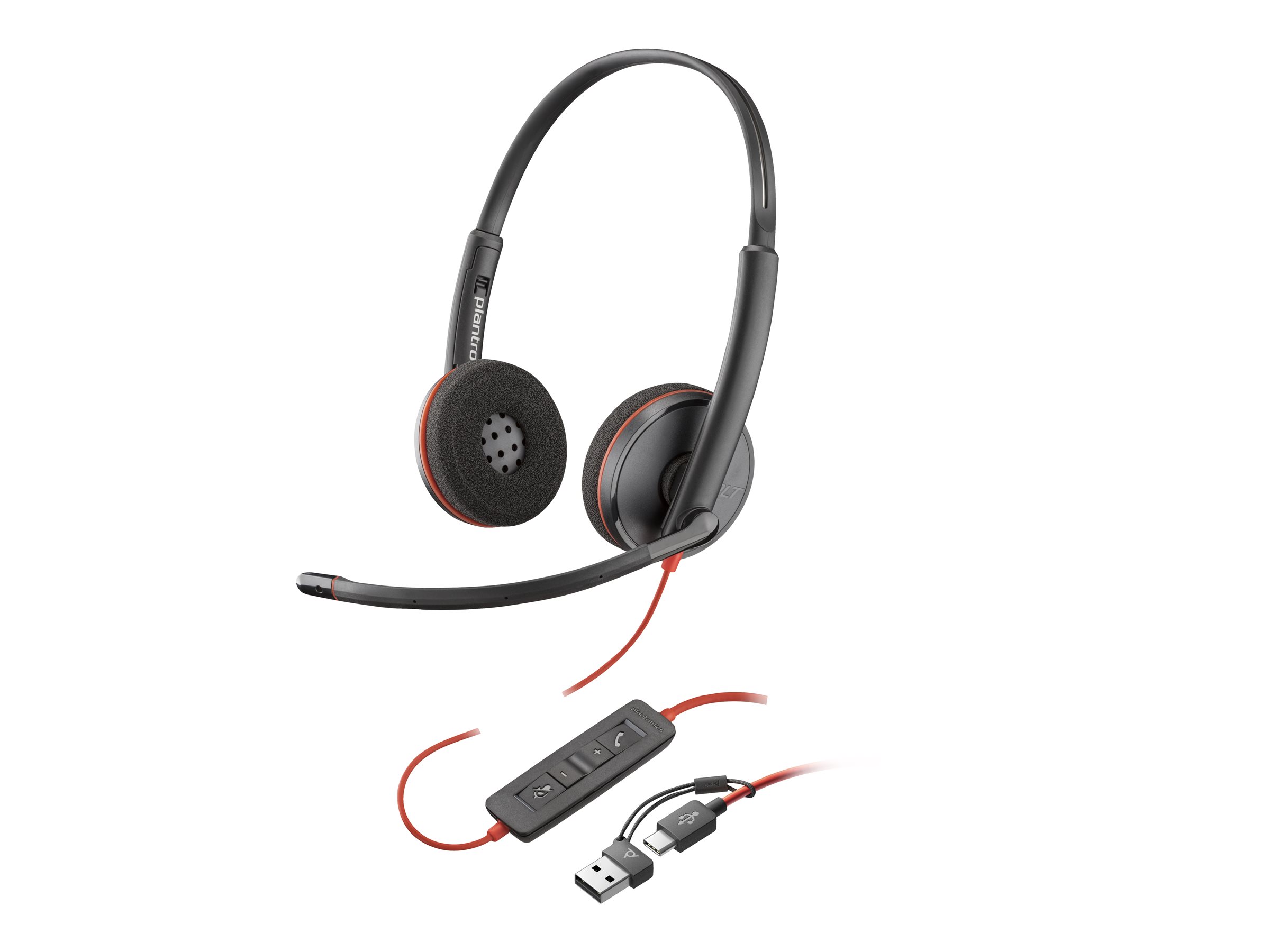 Poly Headset Blackwire C3220 Stereo USB-C/A (bulk)