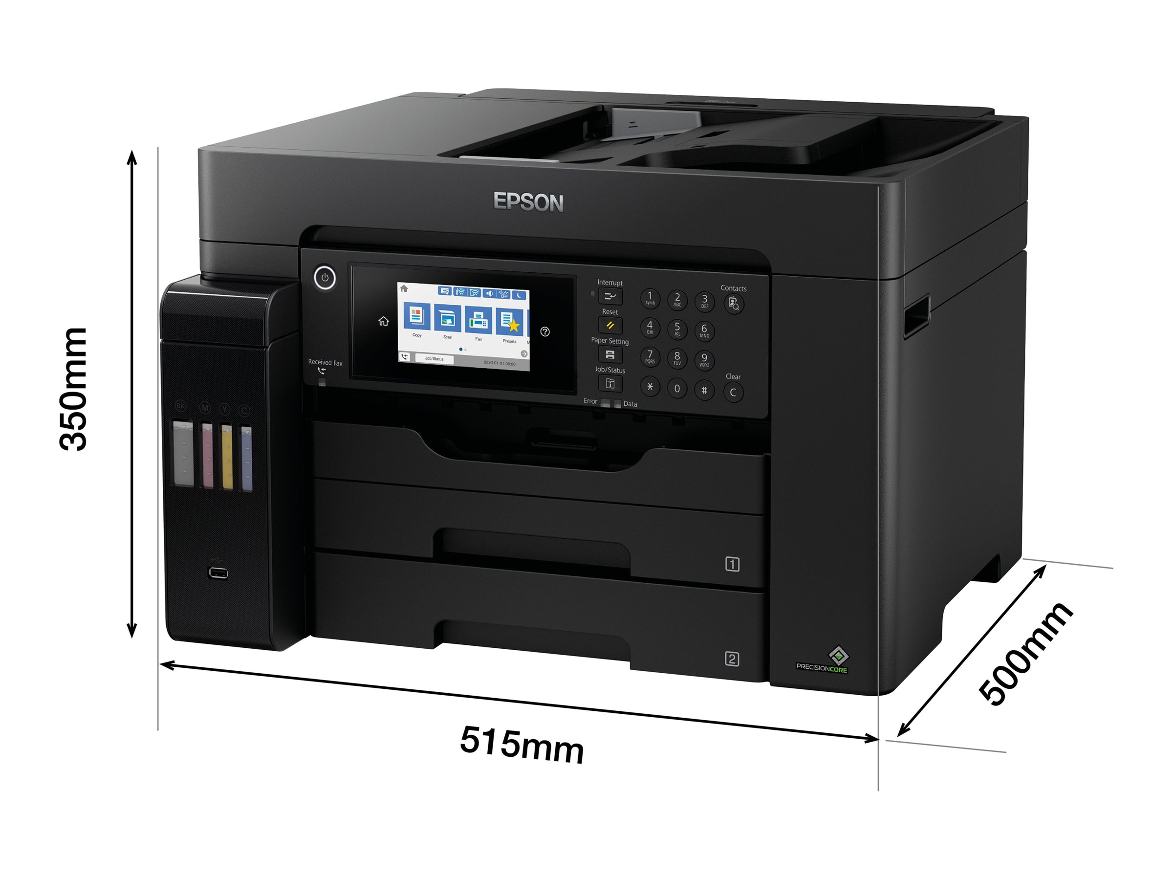 EPSON EcoTank ET-16655 4 in 1 Tintenstrahl-Multifunktionsdrucker schwarz EPSON EcoTank ET-16655 4 in 1 Tintenstrahl-Multifunktionsdrucker schwarz
