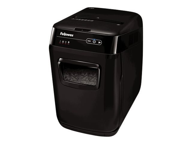 Fellowes AutoMax 150C Aktenvernichter mit Partikelschnitt P4, 4 x 38 mm, bis 150 Blatt, schwarz