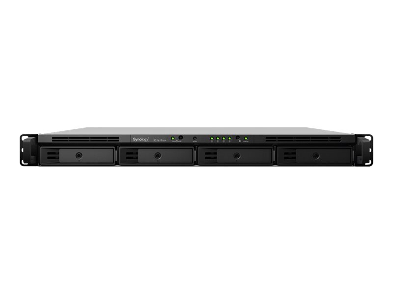 SYNOLOGY RS1619xs+ 4-Bay NAS-Rackmount Xeon quad-core 2.2GHz 8GB ECC RAM up to 64GB RJ-45 4x1GbE up to 10GbE 2x USB3