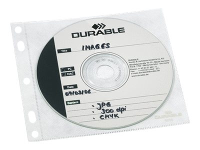 DURABLE 1er CDDVDHüllen Cover FILE abheftbar transparent, 10 St
