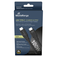 MEDIARANGE USB-C LADE- UND DATENKABEL 3m MEDIARANGE USB-C LADE- UND DATENKABEL 3m