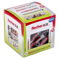 fischer DuoPower 8x65 S PH 2K 538261 Dübel mit Schrauben à 8 mm x 65 mm, 25 St. fischer DuoPower 8x65 S PH 2K 538261 Dübel mit Schrauben à 8 mm x 65 mm, 25 St.