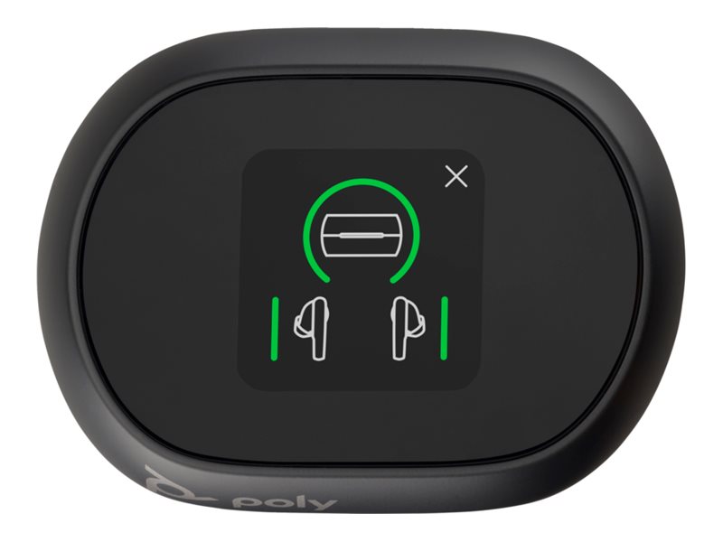 HP Poly Voyager Free 60 UC M Carbon Black Earbuds BT700 USBC Adapter Touchscreen Charge Case