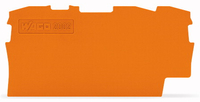 Wago Abschlussplatte-/Zwischenplatte 2002-1392 fuer TOBJOB S orange