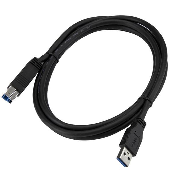 STARTECHCOM 2m 6ft Certified SuperSpeed USB 30 A to B Cable MM
