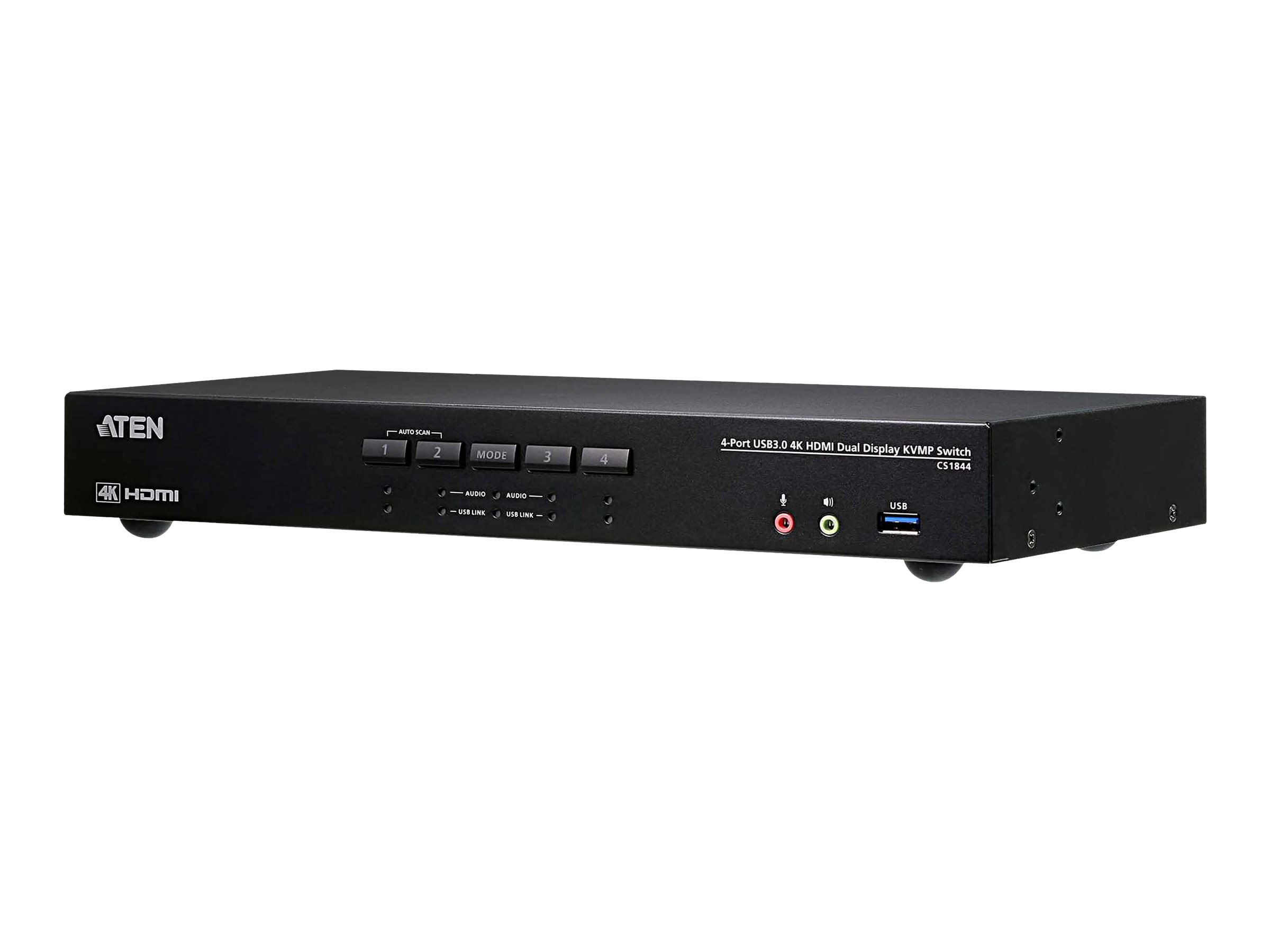 ATEN CS1844 4Port True 4K HDMI DualView KVM Switch mit Audio USB 30Hub