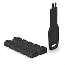 LINDY RJ45 Port Schloesser SCHWARZ 10 Stck + 1 Schlussel