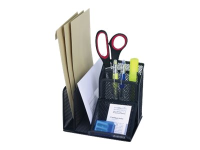 WEDO Schreibtisch-Organizer Office schwarz Metall 4 Fächer 15,8 x 13,5 x 14,5 cm WEDO Schreibtisch-Organizer Office schwarz Metall 4 Fächer 15,8 x 13,5 x 14,5 cm