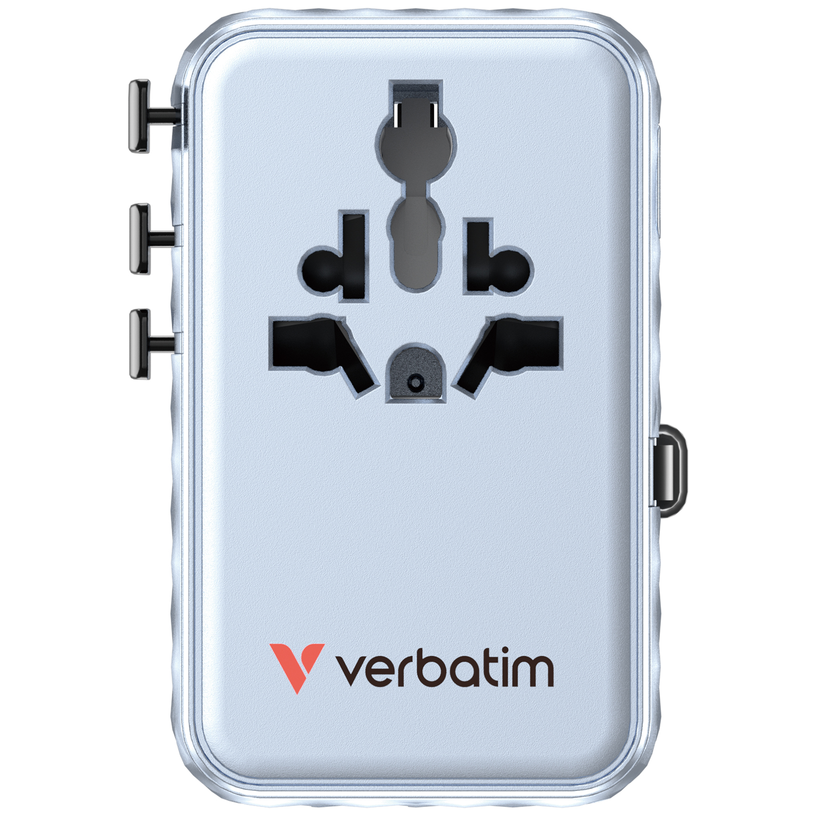 Verbatim ChargenTravel Adapter 100W retractable blue