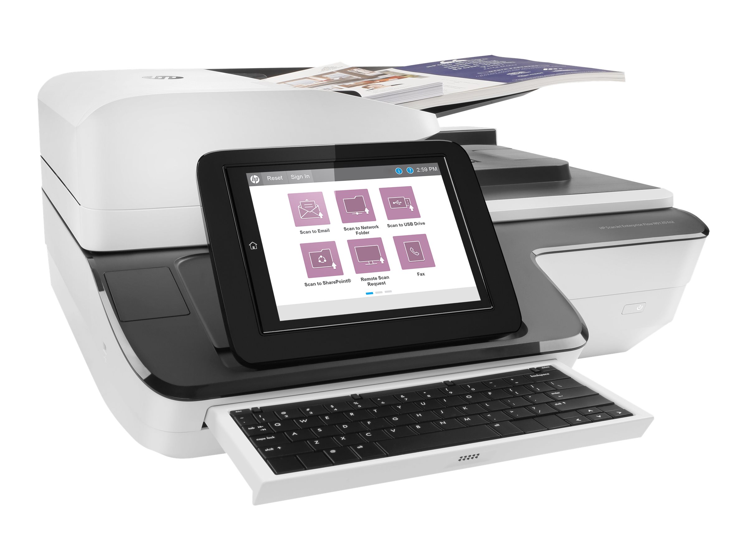 HP ScanJet Enterprise Flow N9120 fn2 Document scanner CIS Duplex 297x864mm 600dpix600dpi 120ppm ADF 200sheets 20000scans USB LAN