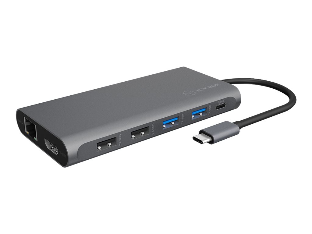 ICY BOX IB-DK4050-CPD Notebook Dockingstation 2 High Speed HDMI Type-A 1x DP1.4 2x USB 3.0 Type-A 2x USB 2.0 Type-A 1x USB 3.0Type-C ICY BOX IB-DK4050-CPD Notebook Dockingstation 2 High Speed HDMI Type-A 1x DP1.4 2x USB 3.0 Type-A 2x USB 2.0 Type-A 1x USB 3.0Type-C