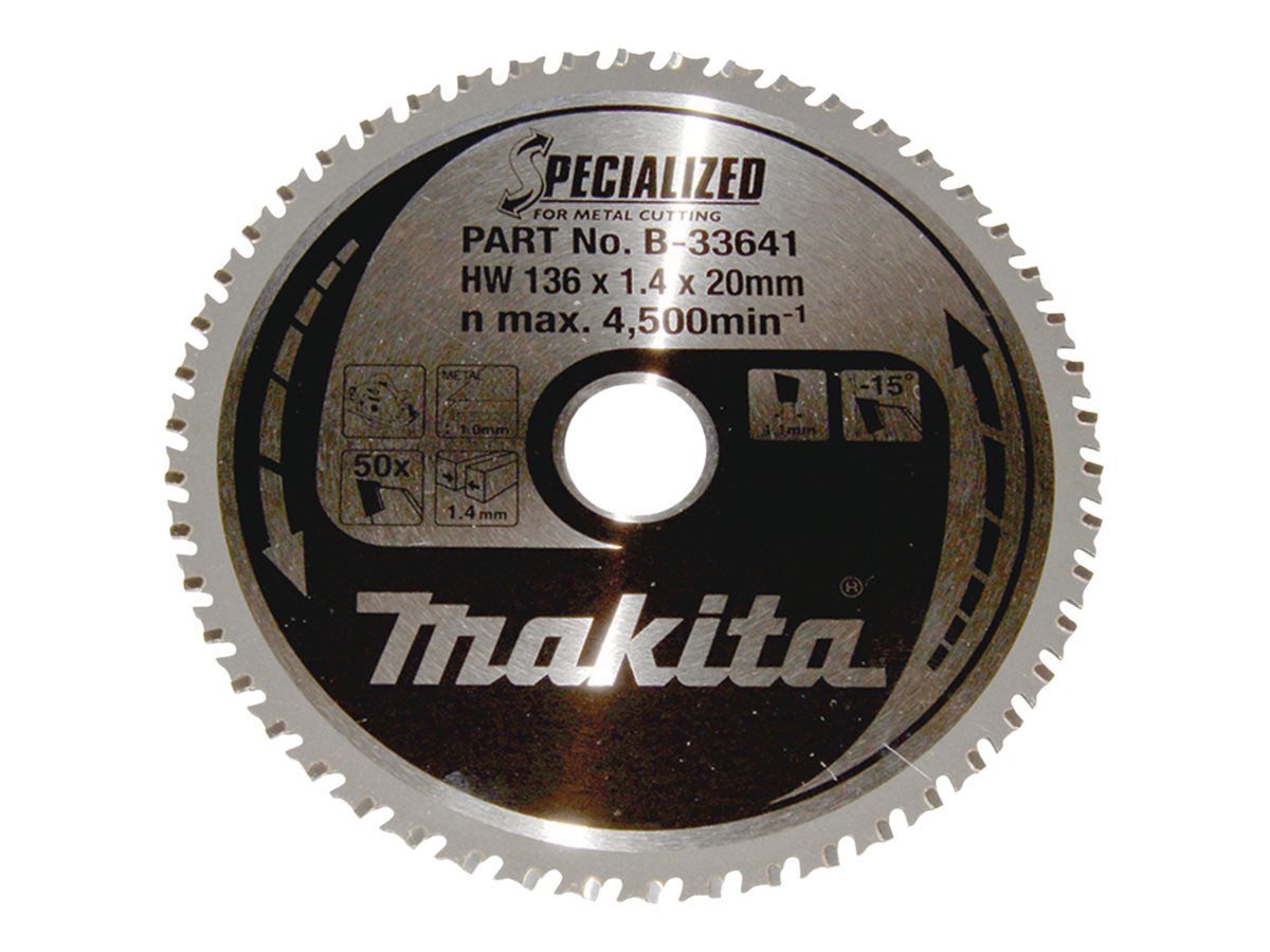 makita B-33641 SPECIALIZED KreissÃ¤geblatt 136,0 mm, 50 ZÃ¤hne