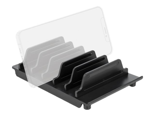 Delock Ger?test?nder f?r 6 Tablets oder Smartphones schwarz