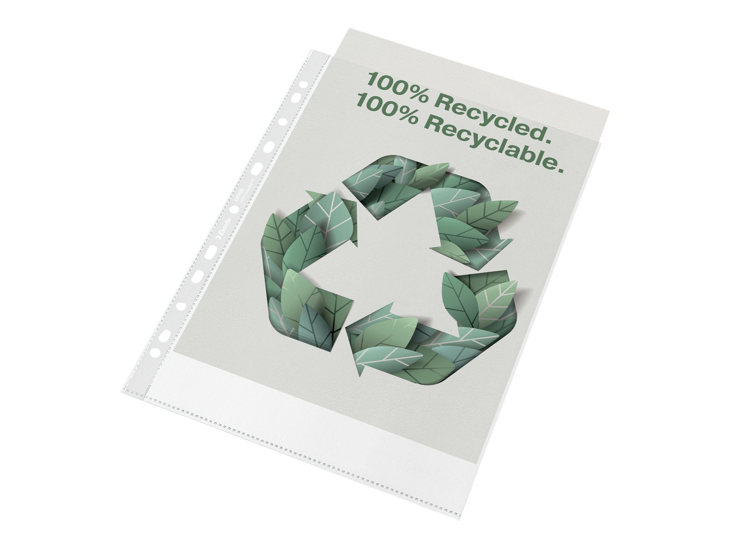 100 Esselte Prospekthuellen DIN A4 transparent genarbt 0,07 mm 100 Esselte Prospekthuellen DIN A4 transparent genarbt 0,07 mm