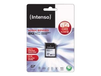 Intenso Speicherkarte SDXC-Card Class 10 64 GB